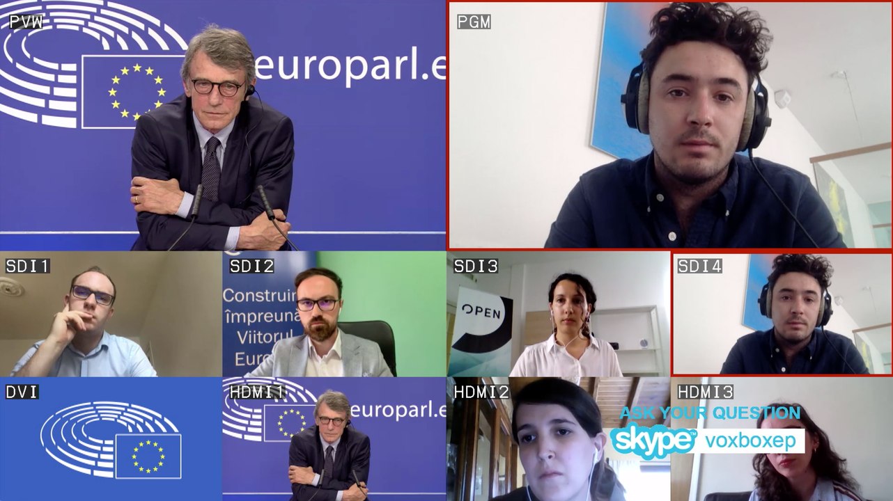 Interview avec David Sassoli, président du Parlement européen