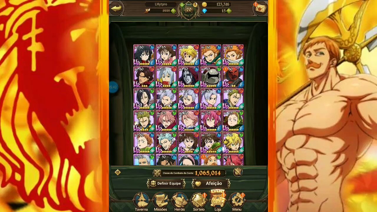 Novo Escanor e Galand Chegaram no The Seven Deadly Sins Grand Cross