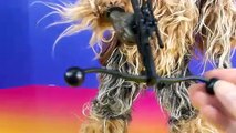Disney Star Wars Chewbacca Animatronic Interactive Figure Bowcaster Darth Vader Yoda Lightsaber
