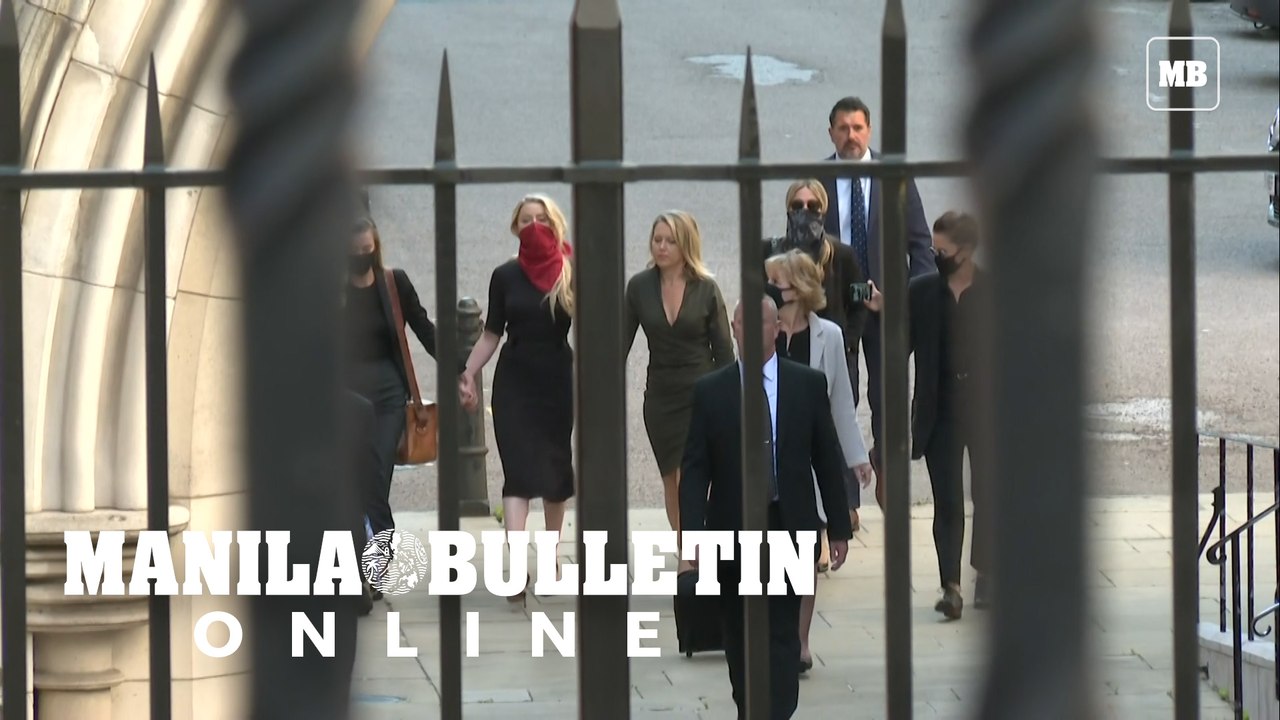 Johnny Depp and Amber Heard arrive at London court for libel trial