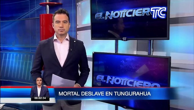 Dos personas murieron sepultadas por un derrumbe en el cantón Baños
