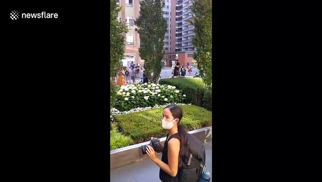 Residents of Toronto take to the street to protest mass evictions due to COVID-19