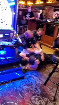 Casino Patron Swarmed by Security Guards