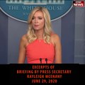 Press Secretary Kayleigh McEnany holds White House briefing 6-29-2020