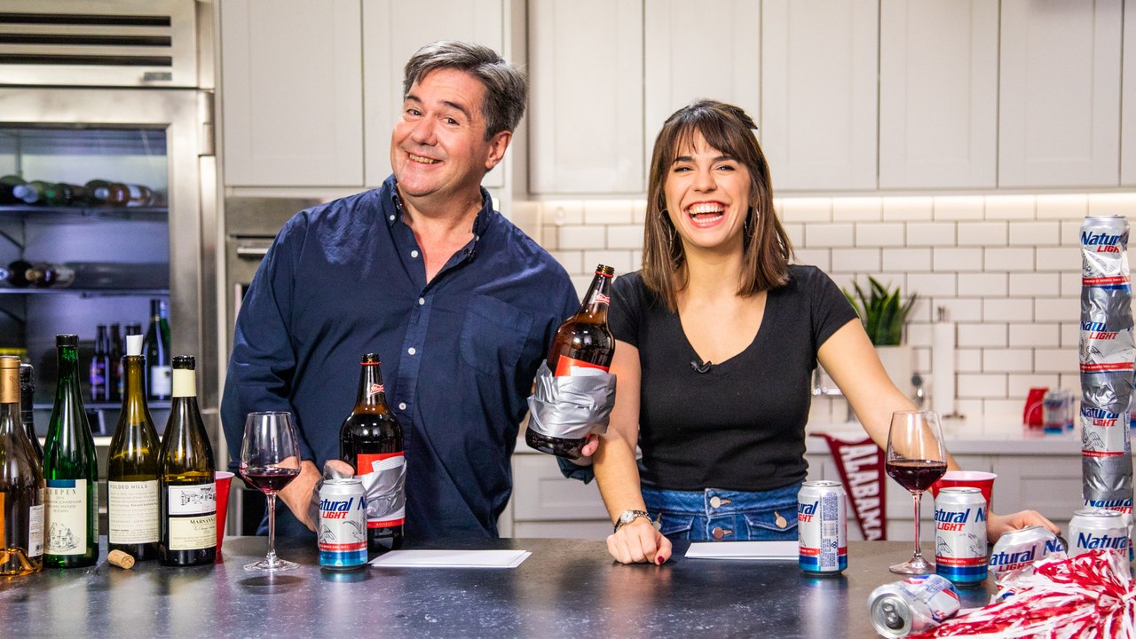 Wine Expert and Wine Idiot Play a Drinking Game