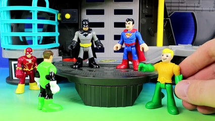 Imaginext Justice League Superman & Batman Surprise Flash Aquaman Green Lantern With Hall Of Justice