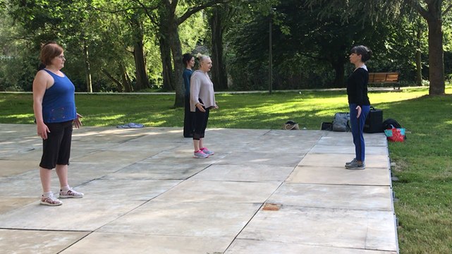 Petit cours de danse dans la prairie