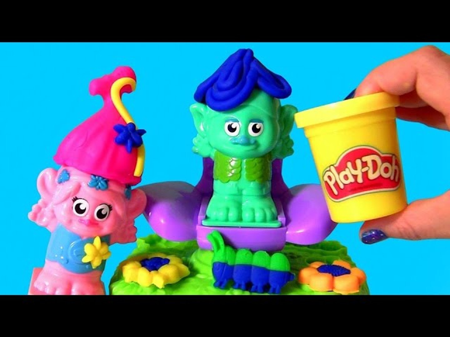 Play Doh TROLLS Press 'N Style Salon ❤ Playdoh Salón de Peinados