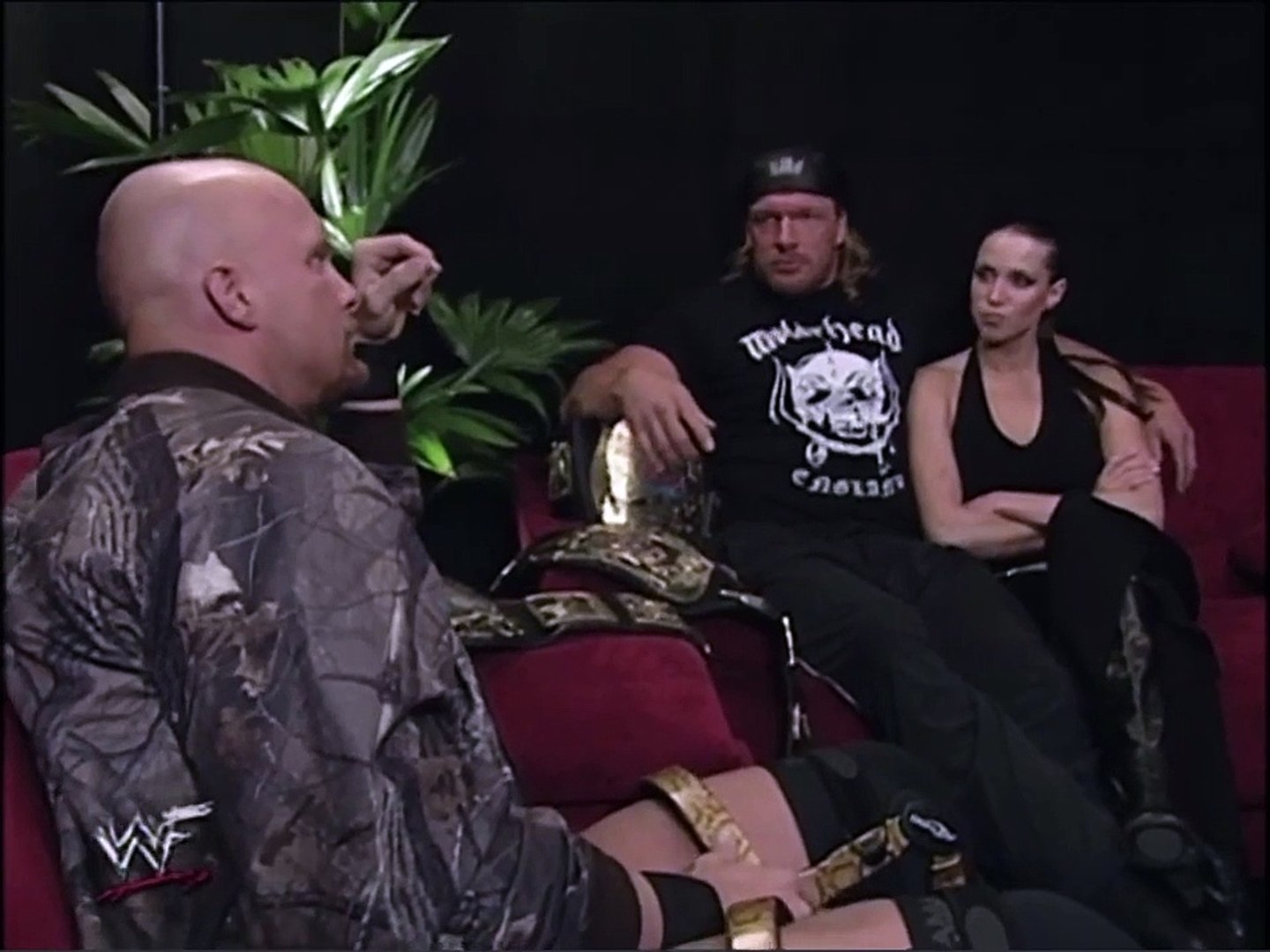 Triple H, Stephanie \u0026 Stone Cold segment | Insurrextion 2001, image size:1440x1080