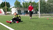 Iba a patear y le cayó un rayo en pleno entrenamiento