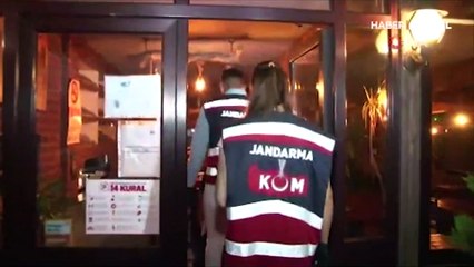 Sarıyer'deki eğlence mekanlarına jandarmadan denetim