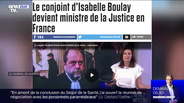 Au Québec, Éric Dupond-Moretti est surtout connu comme étant le conjoint d'Isabelle Boulay