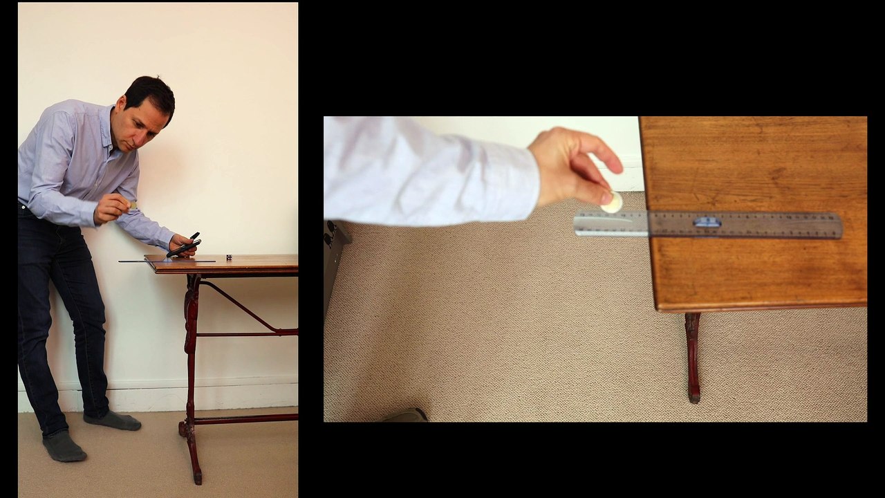 Activité expérimentale avec un smartphone - Chute mesurée par le chronomètre sonore