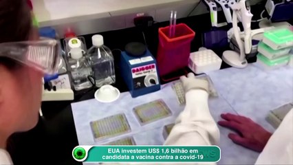 EUA investem US$ 1,6 bilhão em candidata a vacina contra a covid-19
