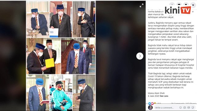 Sultan Selangor bimbang rakyat mulai abaikan SOP