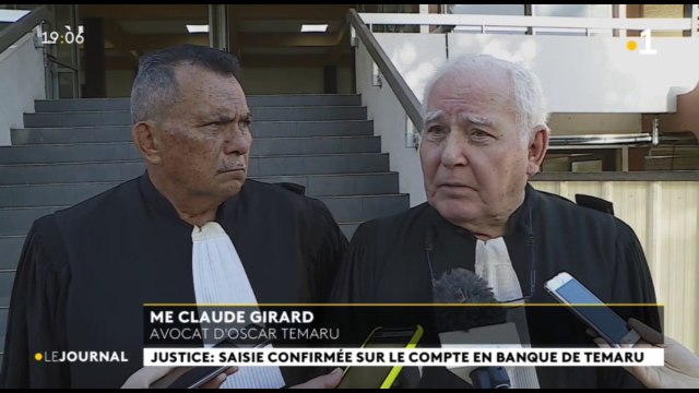 Rejet du recours en annulation de la saisie du compte d’Oscar Temaru