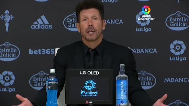 Simeone: Teníamos encaminado el partido, pero llegó el gol raro