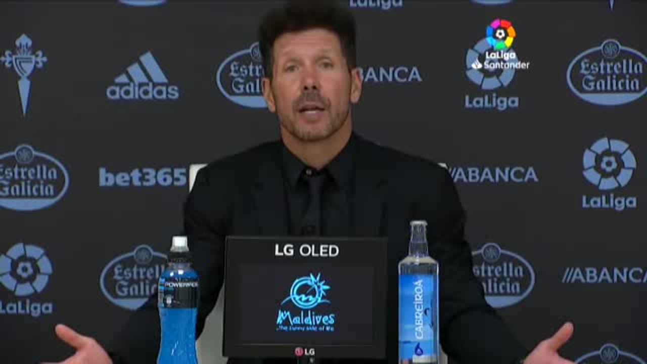 Simeone: "Teníamos encaminado el partido, pero llegó el gol raro"