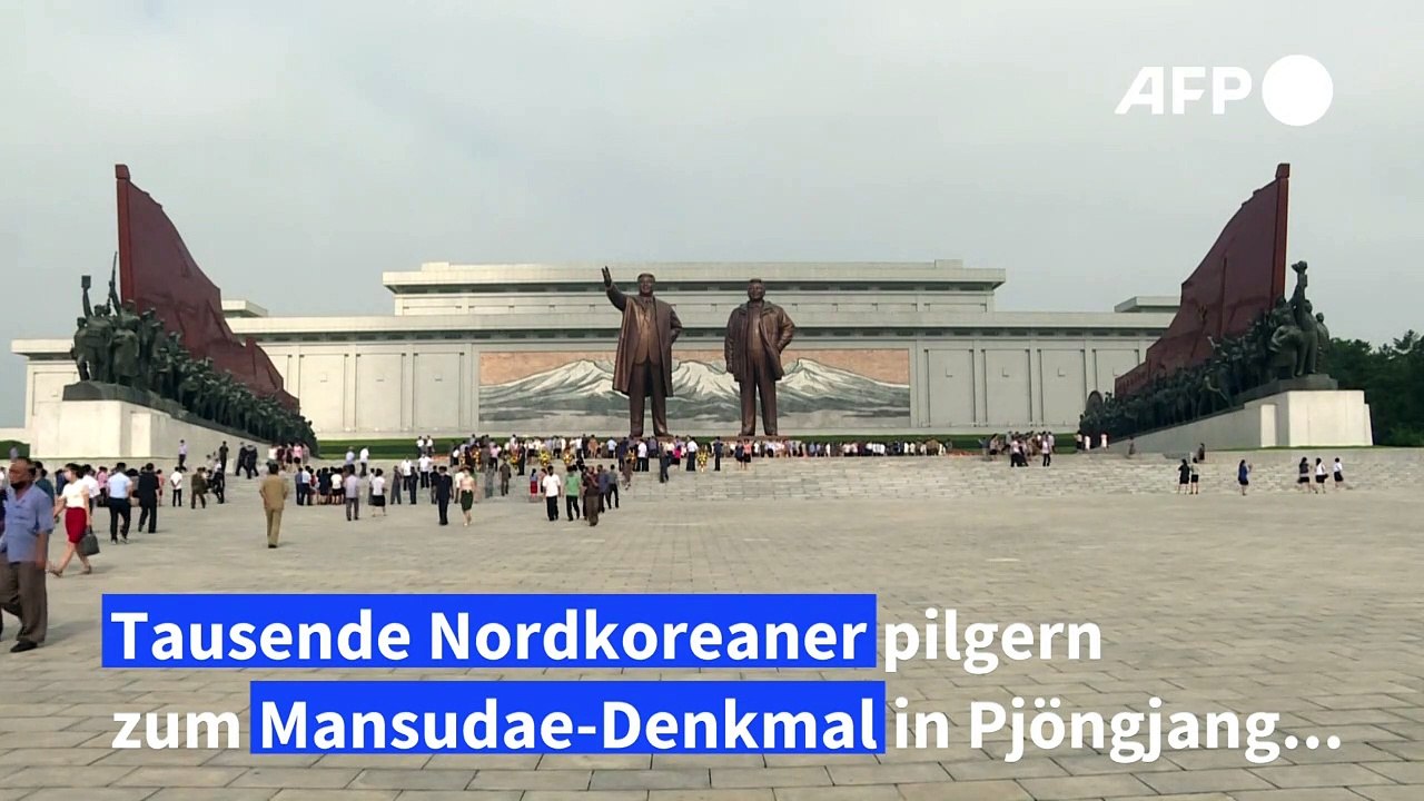 Nordkoreaner feiern Todestag von Staatsgründer Kim Il Sung