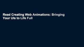 Read Creating Web Animations: Bringing Your UIs to Life Full version