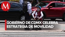 El Secretario de Movilidad de la CdMx calificó de exitosa la estrategia de ciclovías emergentes