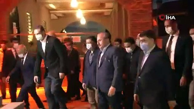 TBMM Başkanı Şentop Hacı Bayram Veli Camisi'nde namaz kıldı