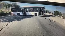 Un chauffeur de bus oublie le frein à main en pleine descente