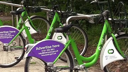 Pop-up cylce lanes in Liverpool