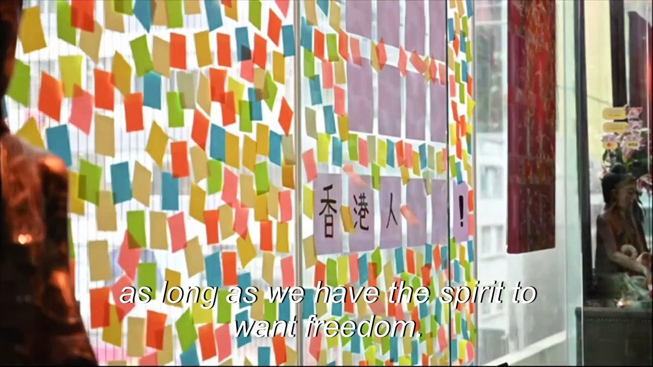 Hong Kong protesters let sheets of blank paper do the talking