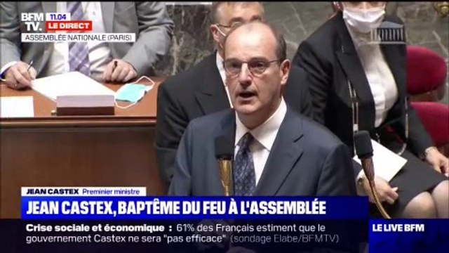 Face aux députés, Jean Castex évoque un nouveau gouvernement de combat , tourné vers l'efficacité