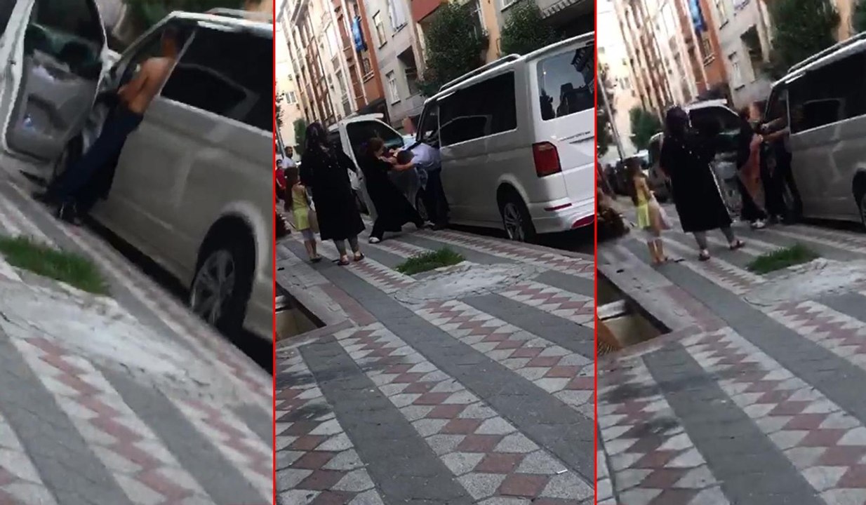 Kocasını minibüste başka kadınla yakalayınca çılgına döndü