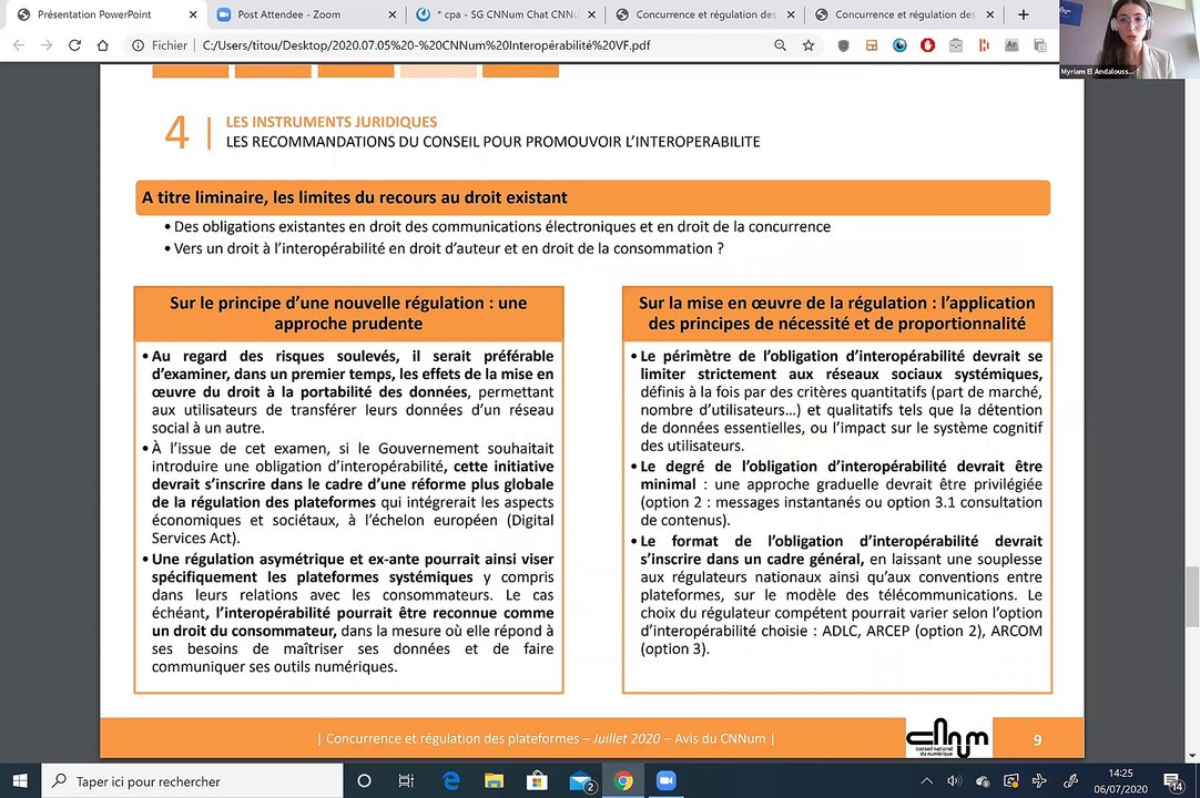 Publication de l'étude sur l'interopérabilité suivie d'un panel