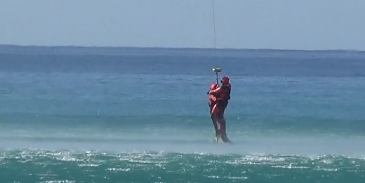 Lamezia Terme (CZ) - Estate Sicura con sommozzatori con elicottero dei Vigili del Fuoco (08.07.20)