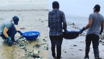 Randeep Hooda Cleans Beach Amid Covid-19 Pandemic And Heavy Rain