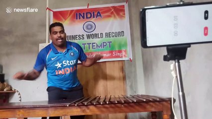 Meet the Indian man who can bend FIFTEEN iron rods with his teeth
