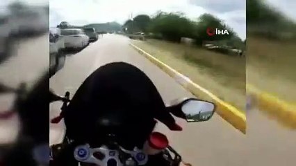 Şile otoyolunda feci kaza kamerada