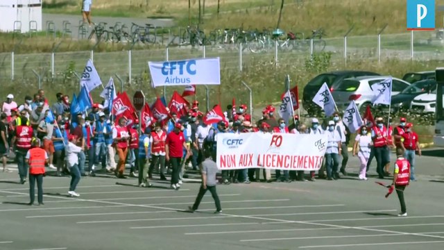 Airbus : plusieurs milliers de salariés manifestent contre les suppressions d'emplois