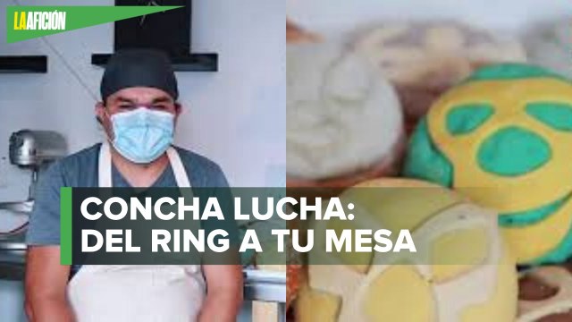 Concha lucha: deliciosas conchas de dulce en forma de mascara de luchador