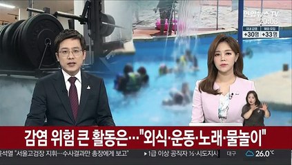 감염 위험 큰 활동은…"외식·운동·노래·물놀이"