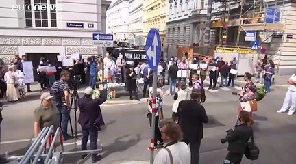 En Autriche, des Tchétchènes protestent contre l'assassinat d'un des leurs