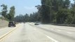 Wheel Rolls Along Freeway After Falling Off SUV