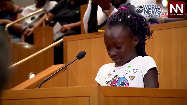 LE DISCOURS POIGNANT D'UNE FILLE DE 10 ANS CONCERNANT LES VIOLENCES POLICIÈRES ENVERS LES NOIRS negronews.fr