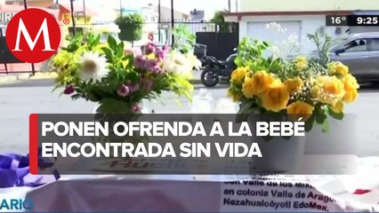 Colocan ofrenda y mural en el lugar donde fue encontrado el cuerpo de ‘La Beba de Aragón’