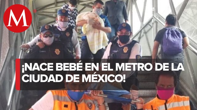 Bebé nace en Línea B del Metro de CdMx