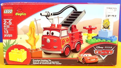 Download Video: Disney Pixar Cars Lego Duplo Red Puts Out Fire Lightning McQueen Mater Just4fun290 Toys Fire Truck