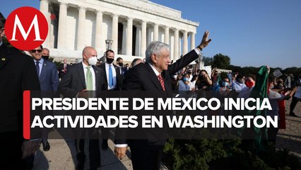 AMLO inicia actividades en Estados Unidos