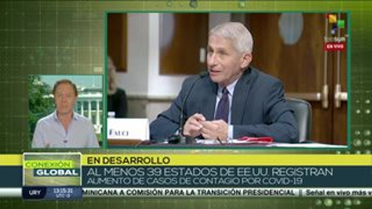 EEUU: 39 estados registran aumento de contagios por COVID-19