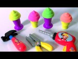 Kinetic Sand Ice Cream Cones TOYS Surprise - Learn Colors Disney Baby Mickey Mouse Clubhouse Tools