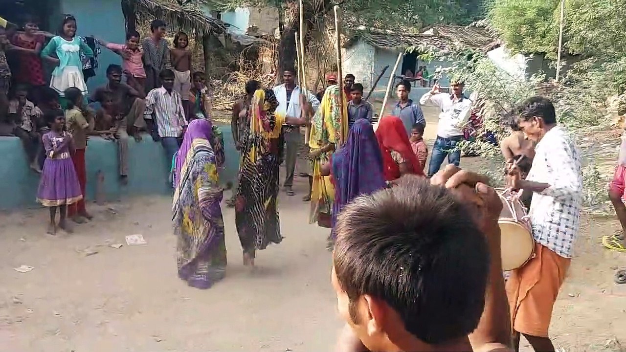 Martial art of India Bundelkhand   by woman & Old Man