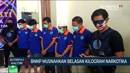 Download Video: BNNP Kaltim Musnahkan Belasan Kilogram Narkotika